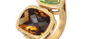 Lara Cognac Quartz & Peridot Double Gemstone Ring