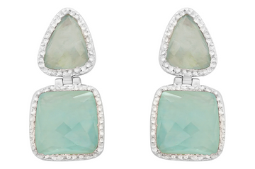 Lara Aquamarine Sterling Silver Earrings