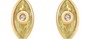 Lemon Quartz & Diamond Jadau Stud Earrings