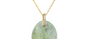 Fine Gold Bahia Light Green Tourmaline & Diamond Pendant Necklace