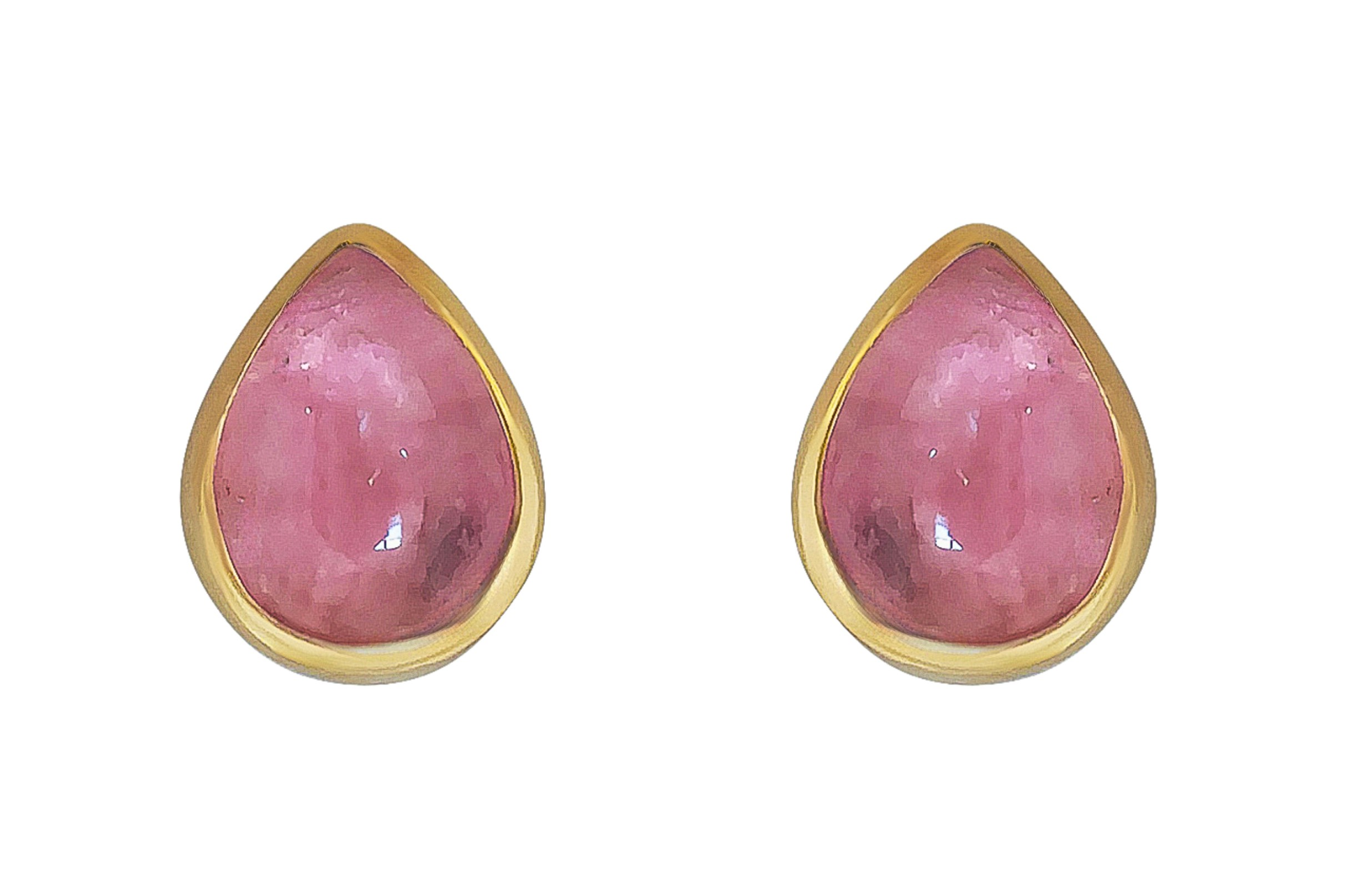 Light Pink Tourmaline Stud Earrings