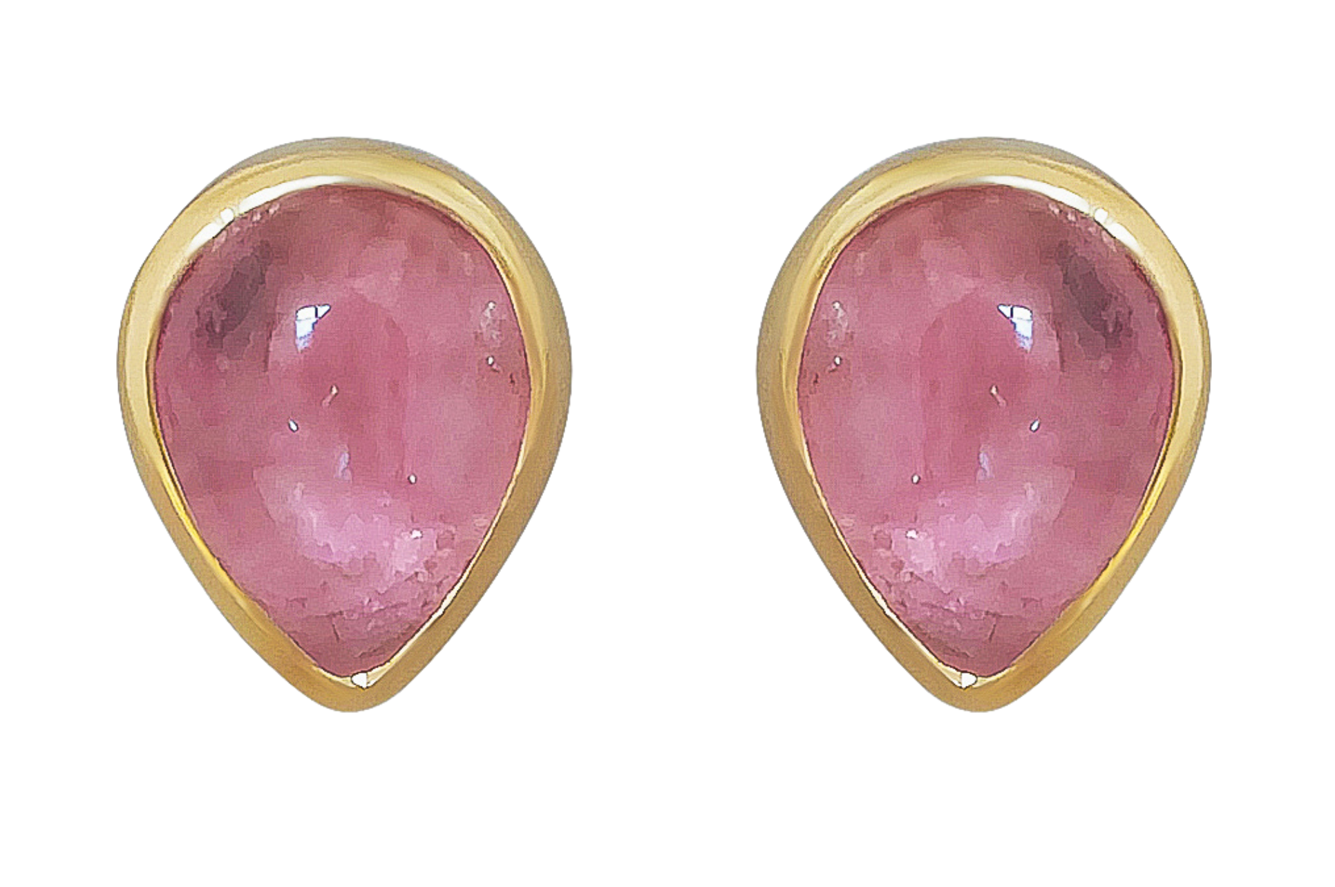 Light Pink Tourmaline Stud Earrings