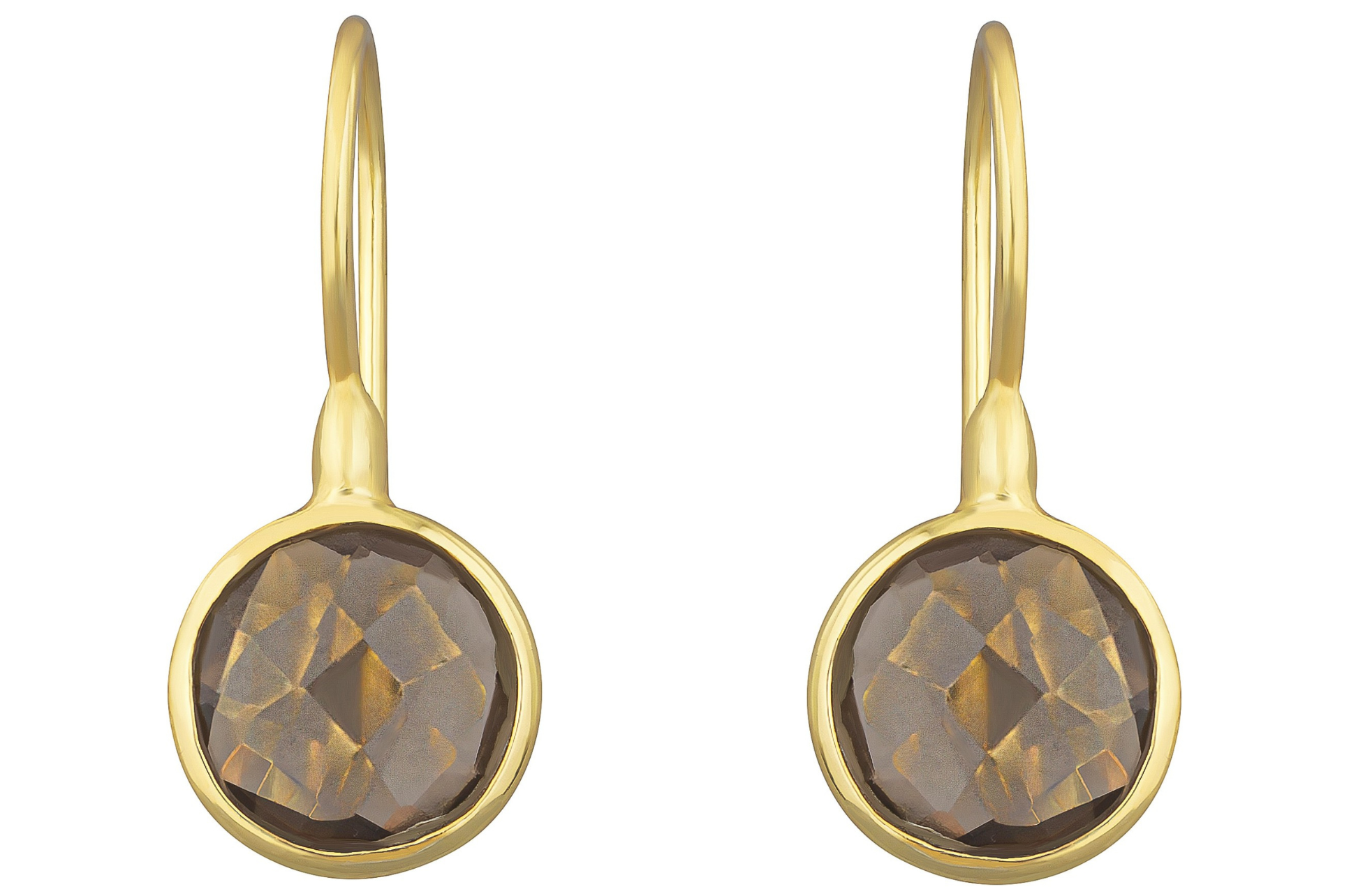 Lollipop Smoky Quartz Drop Earrings