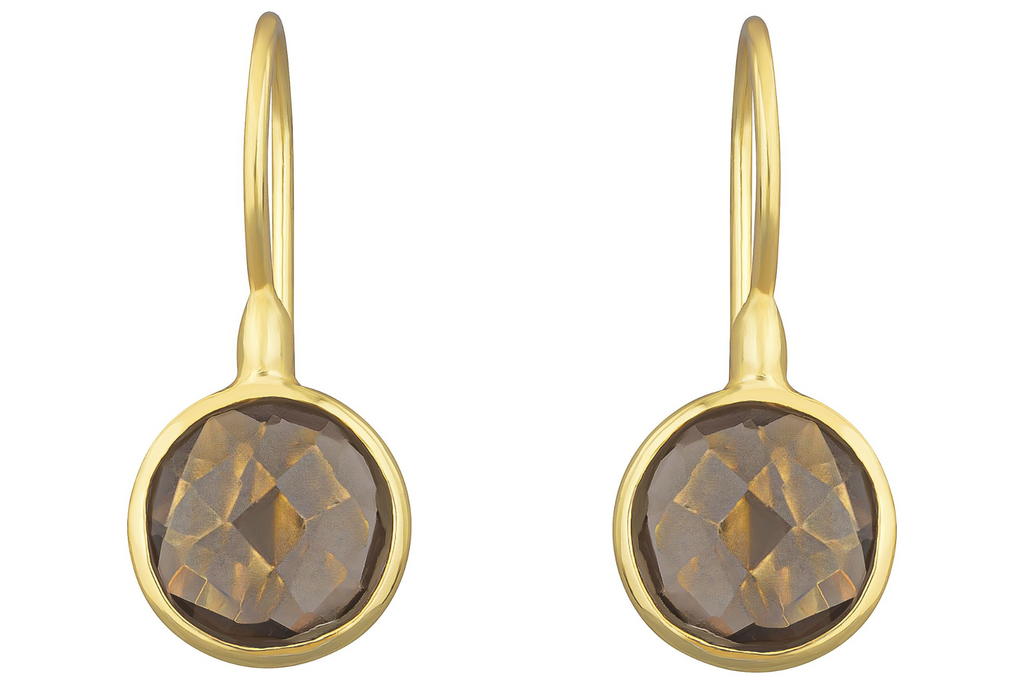 Lollipop Smoky Quartz Drop Earrings