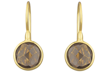 Lollipop Smoky Quartz Drop Earrings