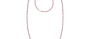 Long Ruby Rosary Necklace