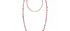 Long Multi Coloured Tourmaline Rosary Necklace