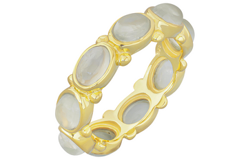 Lottie Prehnite Eternity Ring
