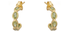 Luna Peridot Hoop Earrings