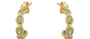 Luna Peridot Hoop Earrings