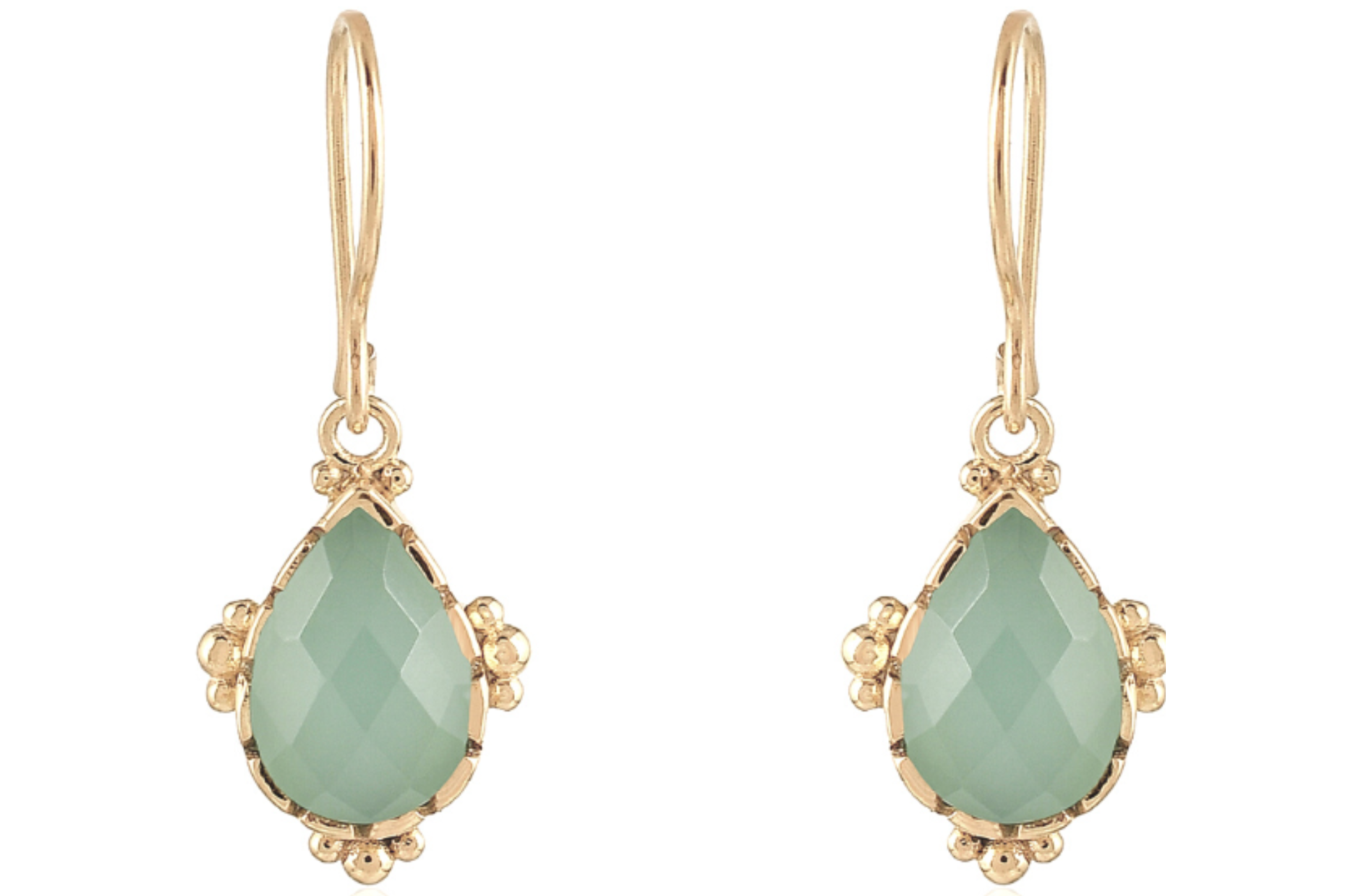 Lyra Chalcedony Drop Earrings
