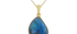 Mango Shaped Labradorite Pendant Necklace