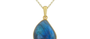 Mango Shaped Labradorite Pendant Necklace
