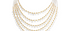 Diva Moonstone 5 Line Beaded Necklace