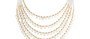Diva Moonstone 5 Line Beaded Necklace
