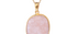 Morganite Pebble Pendant Necklace