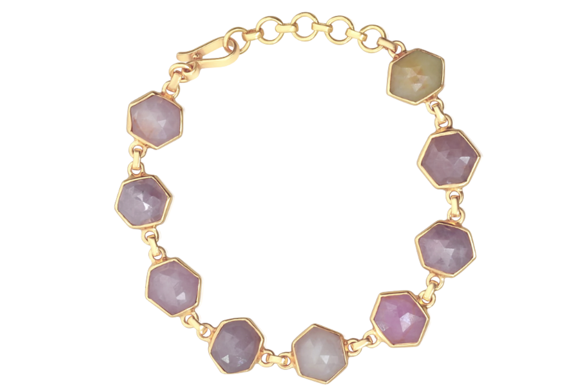 Multicolour Sapphire Set Bracelet