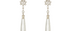Muse Rock Crystal & Rose Cut Diamond Earrings