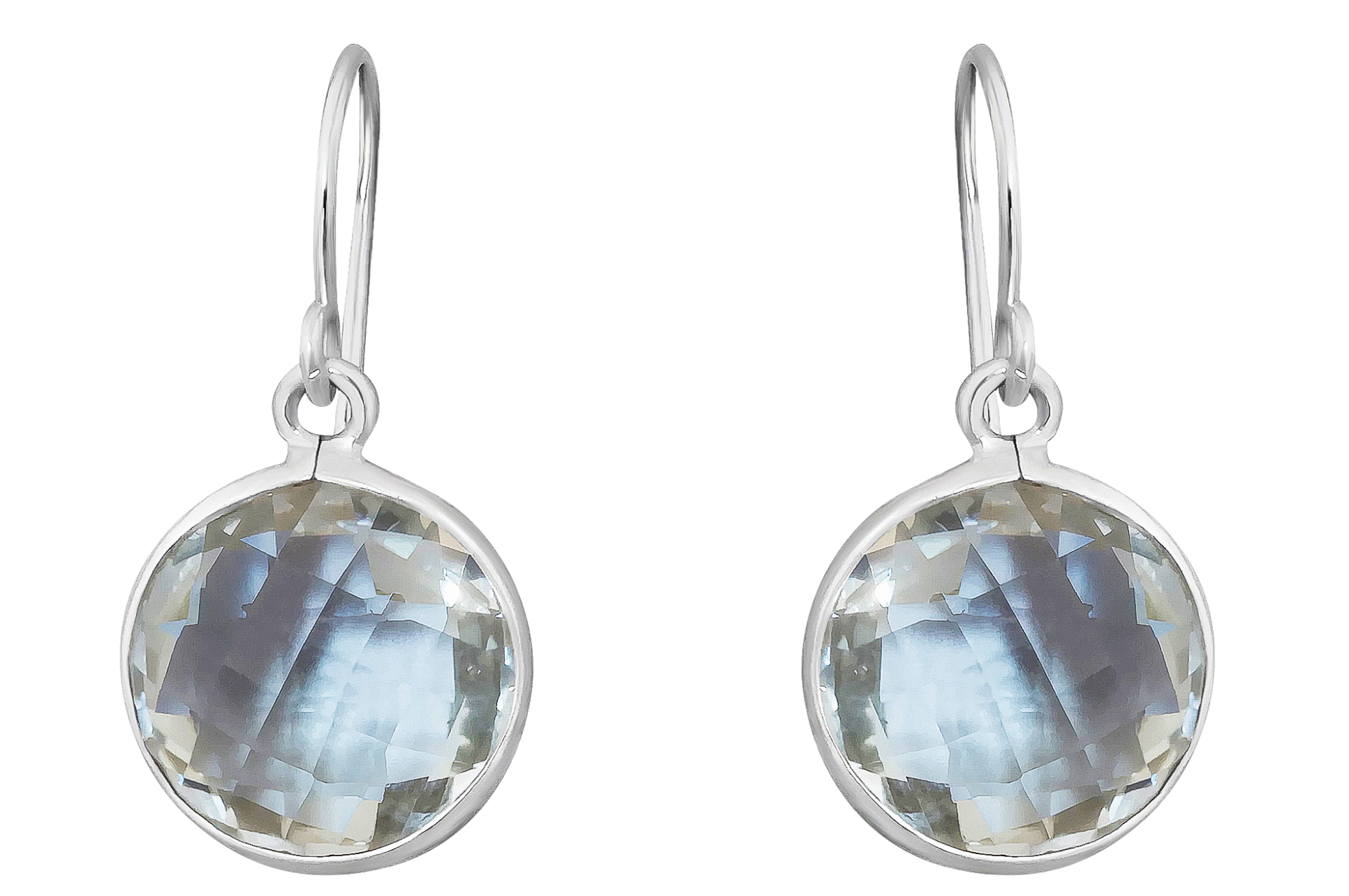 Natalia Silver Green Amethyst Earrings