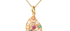 Navaratna Paisley Shape Pendant Necklace