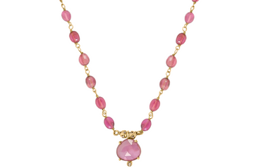 Neve Tourmaline & Diamond Necklace