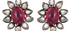 Fine Gold Grey Diamond Stud Earrings