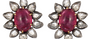 Fine Gold Grey Diamond Stud Earrings