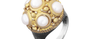 Pearl, Gold & Oxidised Silver Ring