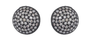 Oxidised Sterling Silver & Diamond Stud Earrings