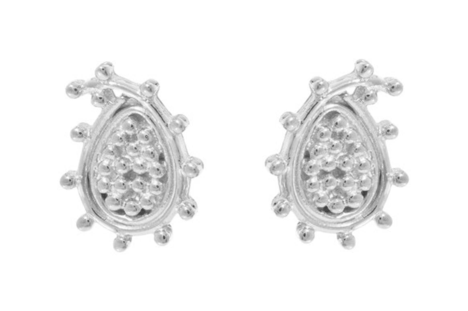 Paisley Sterling Silver Stud Earrings