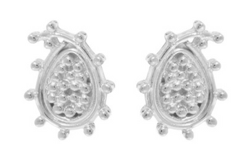 Paisley Sterling Silver Stud Earrings