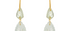 Carved Aquamarine & Pale Green Beryl Earrings