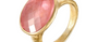 Light Pink Tourmaline Fine Gold Ring