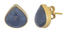 Blue Sapphire Pear-Shaped Stud Earrings