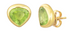 Peridot Pear Shaped Stud Earring