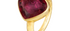 Pink Tourmaline Pear Shape Gemstone Ring