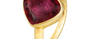 Pink Tourmaline Pear Shape Gemstone Ring