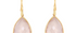 Rose Quartz Pear Shape Drop Earrings