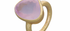 Rose Quartz Pear Shape Gemstone Ring