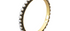 Gold & Oxidised Silver Pearl Bangle