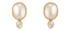 Pearl & Diamond Stud Earrings