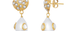 Jadau Work Pearl Drop Earrings
