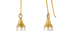 Fine Gold Hooded Pearl Drop Earrings