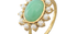 Hyderabad Pearl & Chrysoprase Flower Ring