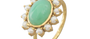 Hyderabad Pearl & Chrysoprase Flower Ring