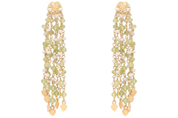 Waterfall Pearl & Peridot Limited Edition Earrings