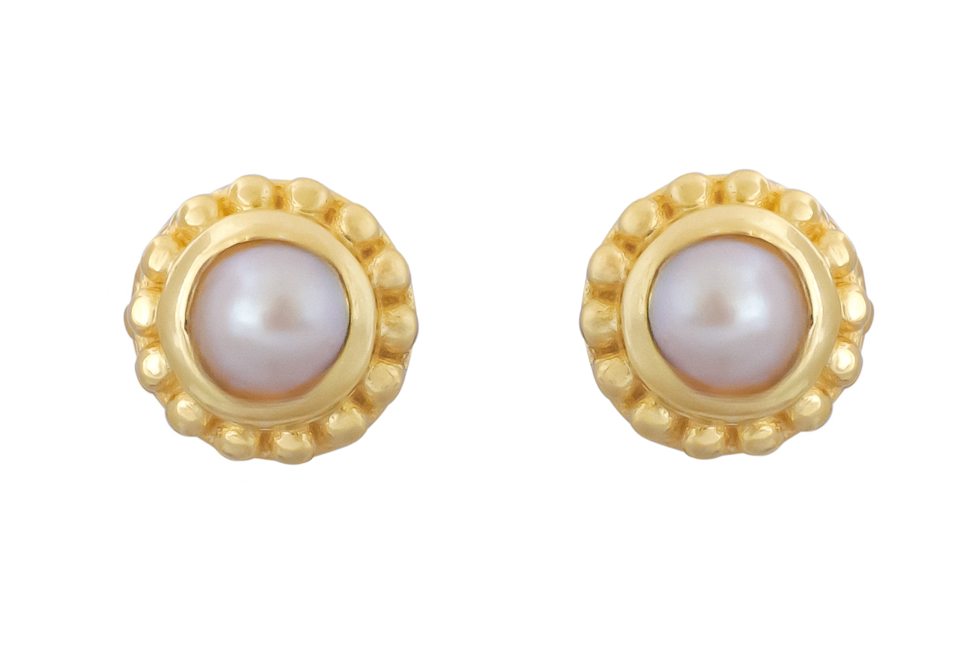Sunbeam Pearl Stud Earrings