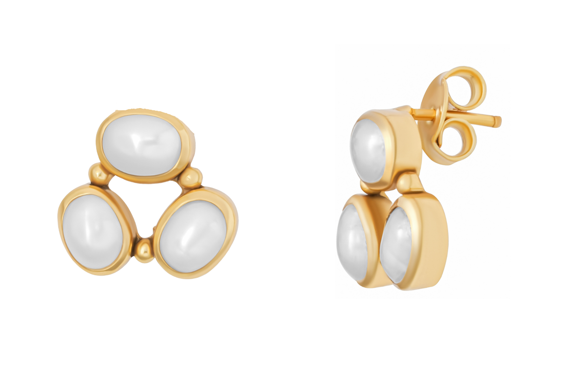 Alika Pearl Stud Earrings