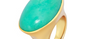 Chrysoprase Oval Pebble Ring