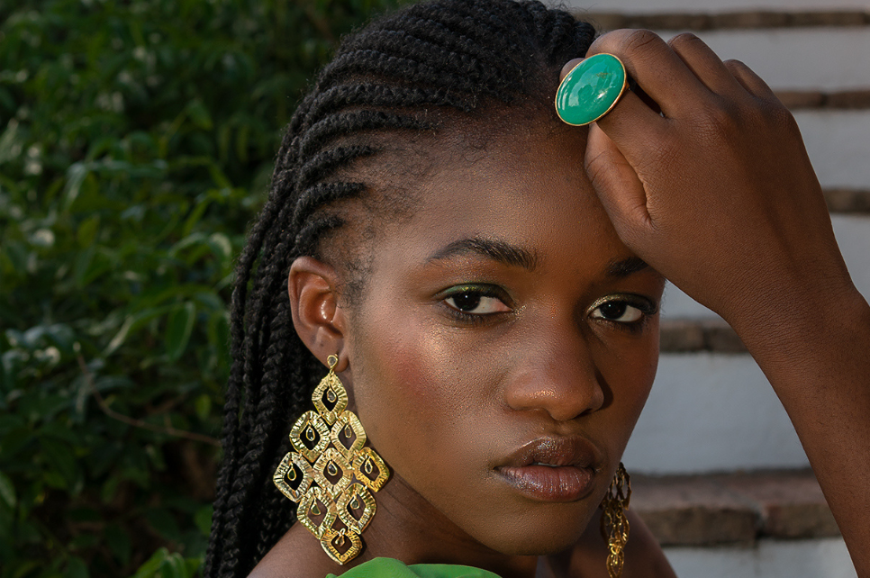 Chrysoprase Oval Pebble Ring